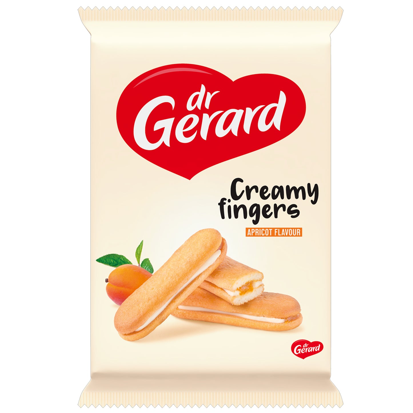 Creamy fingers apricot flavour 170g