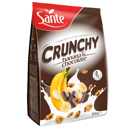 Crunchy banana with chocolate (350g x case)