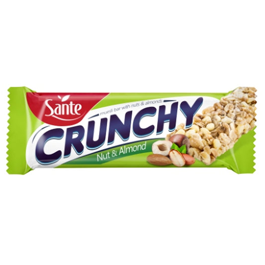 Crunchy bar with nuts and almonds (35g x case)