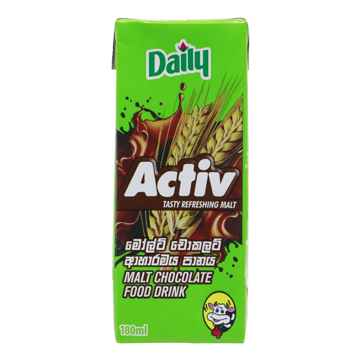 Daily activ malt chocolate food drink (180ml x case)