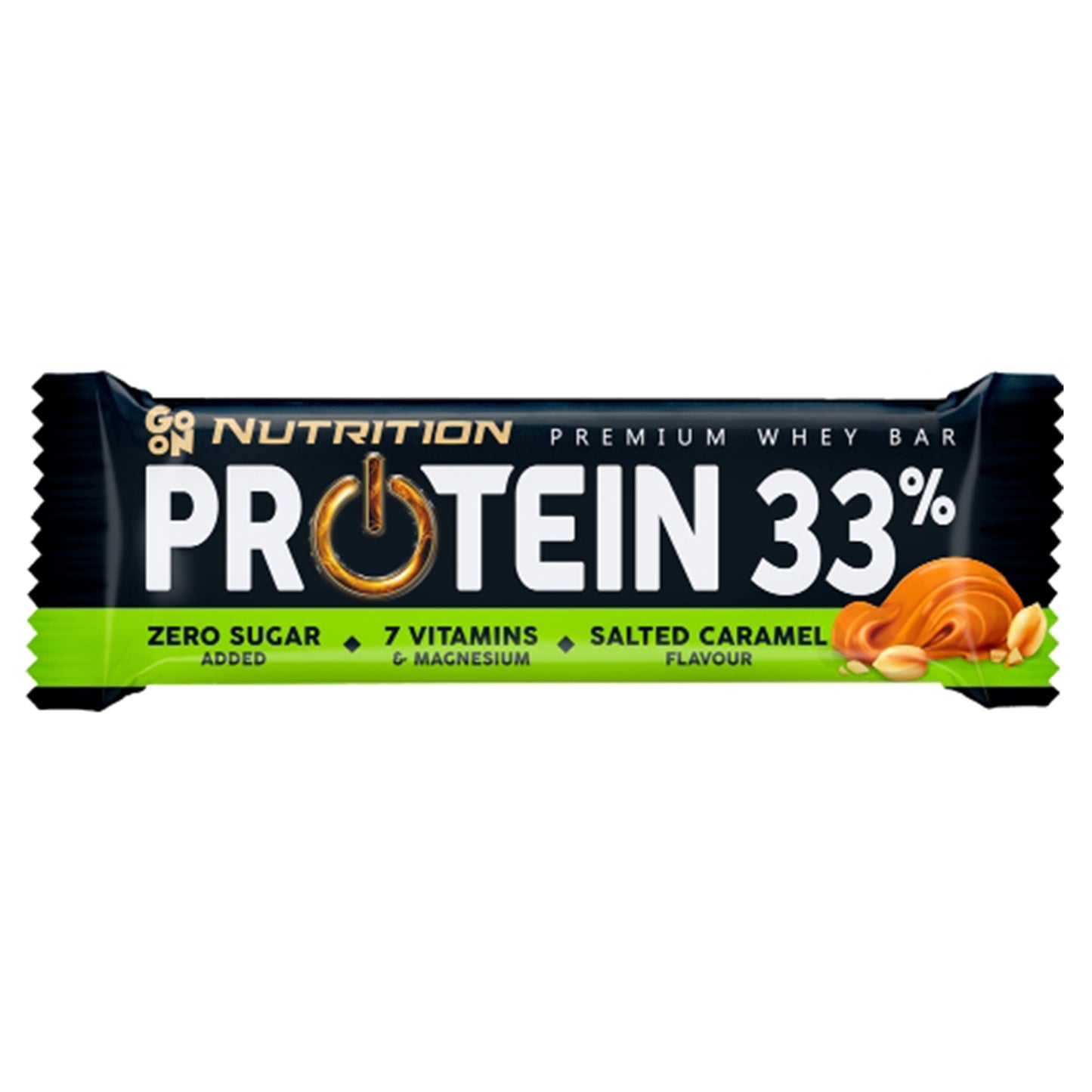 GO ON NUTRITION PROTEIN 33% premium protein bar – salty caramel flavor (50g x case)