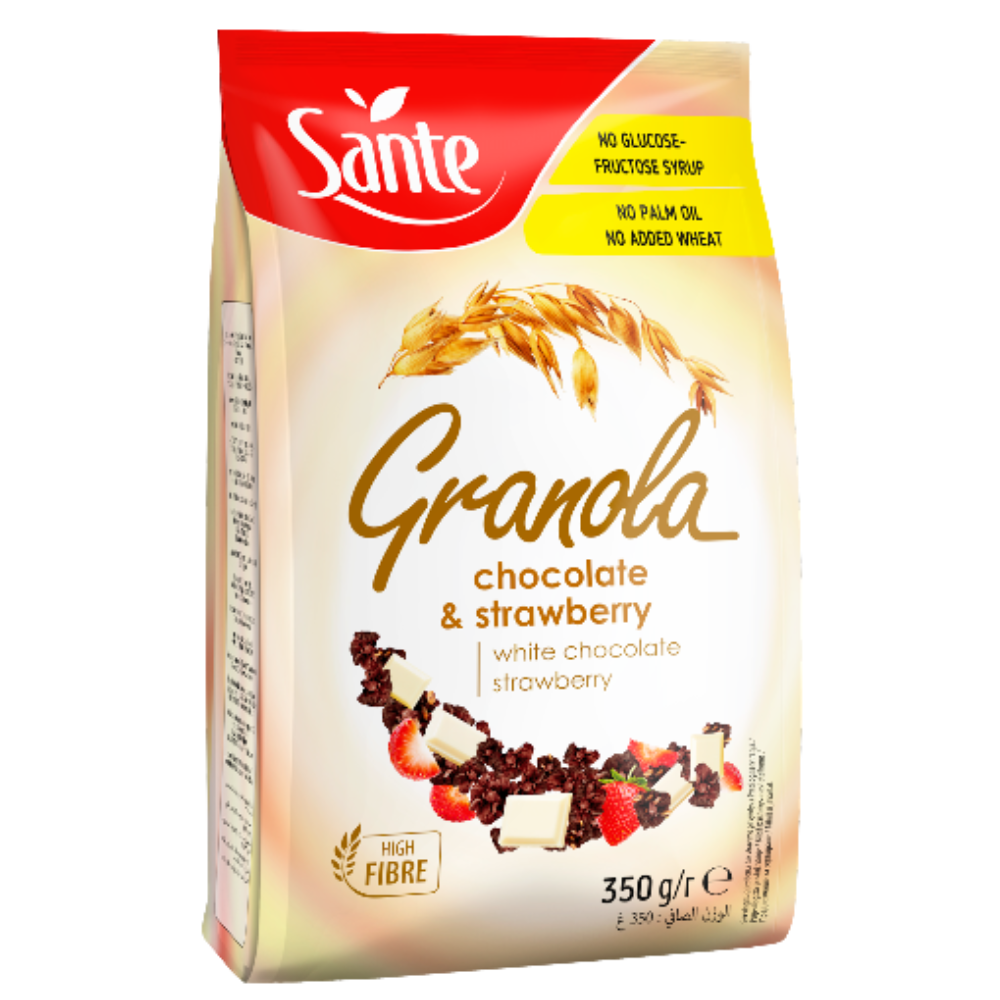 Granola chocolate and strawberry with white chocolate 350g